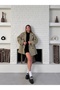 Windbreaker Detail Belted Trench Coat - 5
