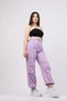 Women's Summer Powder Powder High Waist Painted Trousers with Elastic Waist and Legs Comfortable Daily Office Stylish 30115 - 3