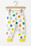 Colorful Smiley Patterned Baby 2-Piece Pajama Set 100% Cotton - 3