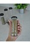 10 Pieces 105 ml Metal Black Lid 105 Cc Transparent Tall Glass Jar Spice Rack Nutrition Bottle - 3