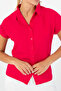 Women's Modern Pink Short Sleeve Shirt – Summer & Trend Style - 5