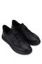 Men's Genuine Leather Black Casual Shoes - 2