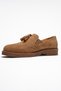 Alex Earth Suede Genuine Leather Tasseled Elastic Women's Loafer Shoes - 4