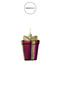 Christmas Ornament Glitter Matte Gift Pack of 2 Fuchsia 10 cm - 2