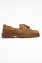 Alex Earth Suede Genuine Leather Tasseled Elastic Women's Loafer Shoes - 6