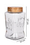 12 Li 1100 ml Glass Jar Food Storage Container Special Series Embroidered and Label Gift - 5