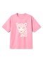 Oversize Pink Unisex Leopard Printed T-Shirt T-Shirt
