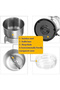 NM-8300 Electric Grinder | 150W Stainless Steel Spice & Coffee Grinder with Metal Blade - 4