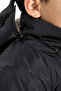 معطف أسود منفوخ للأولاد مع فرو داخلي وغطاء رأس قابل للإزالة 21439 - 6