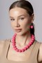 Large Beaded Necklace Earring Set - 20mm Beaded