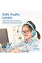 Kids Wireless Headphones with Dual Mic, Wired/Wireless Mode, Volume Limit, AUX Sharing Port - 2