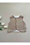 2-Piece Vest Set Dusty Rose & Milky Brown - 3