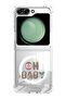 Case for Samsung Galaxy Z Flip 5 Compatible with MagSafe, Shockproof Phone Bumper Cover Oh baby
