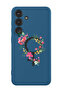 Protective Liquid Silicone Shockproof Case For Samsung Galaxy S24 Plus (Blue) - womens day floral
