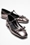 Lorena Platinum Bow Women's Ballerina Shoes