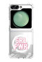 Case for Samsung Galaxy Z Flip 5 Compatible with MagSafe, Shockproof Phone Bumper Cover Girl power 2