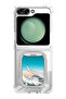 Case for Samsung Galaxy Z Flip 5 Compatible with MagSafe, Shockproof Phone Bumper Cover Window