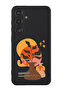 Protective Liquid Silicone Shockproof Case For Samsung Galaxy S24 Plus (Black) - Vase with Leaf2