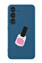 Protective Liquid Silicone Shockproof Case For Samsung Galaxy S24 (Blue) - Nail Paint 1
