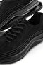 Men's Black Nubuck Khaki Natural Leather Lace up Sneaker Shoes - 4