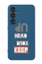 Protective Liquid Silicone Shockproof Case For Samsung Galaxy S24 Plus (Blue) - Keep your head up