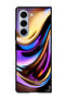 Protective Case Anti Scratch Shock Proof Bumper Cover For Samsung Galaxy Z Fold 6 curves_blur_golden