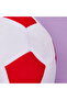 Soft Football Ball Figured Pillow - White / Red - 30X30 cm - 3