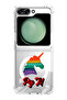 Case for Samsung Galaxy Z Flip 5 Compatible with MagSafe, Shockproof Bumper Case Pop It Unicorn