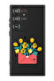 Protective Liquid Silicone Case For Samsung Galaxy S24 Ultra (Black) - flowers in envelope