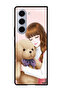 Protective Case For Samsung Galaxy Z Fold 6 Lovely Girl Witih Teddy