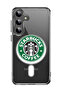 Case for Samsung Galaxy S24 Plus Compatible with MagSafe, Shockproof Bumper Cover Starbuck logo