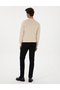 Navy Blue Slim Fit Canvas Trousers 50310857-Vr033 - 4