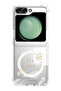 Case for Samsung Galaxy Z Flip 5 Compatible with MagSafe, Shockproof Bumper Case Free Spirit Circle