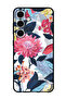 Protective Case Anti Scratch Shock Proof Bumper Cover For Samsung Galaxy S24 Plus Pink Flowers Paint