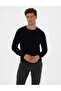 Navy Blue Slim Fit Crew Neck Basic Knitwear Sweater 50315509-Vr033