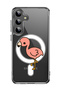 Case for Samsung Galaxy S24 Plus Compatible with MagSafe, Shockproof Bumper Cover Flamingo