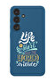 Protective Liquid Silicone Shockproof Case For Samsung Galaxy S24 Plus (Blue) - life is short