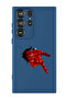 Protective Liquid Silicone Shockproof Case For Samsung Galaxy S24 Ultra (Blue) - Spiderman H&