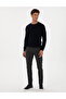 Navy Blue Slim Fit Crew Neck Basic Knitwear Sweater 50315509-Vr033 - 4