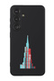Protective Liquid Silicone Shockproof Case For Samsung Galaxy S24 Plus (Black) - Burj Khalifa