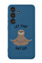 Protective Liquid Silicone Shockproof Case For Samsung Galaxy S24 Plus (Blue) - Let that go BLack