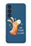 Protective Liquid Silicone Shockproof Case For Samsung Galaxy S24 Plus (Blue) - No prob llama
