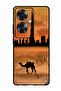 Protective Case Anti Scratch Shock Proof Bumper Cover For Oppo Reno 11F Sunset Camel Burj Khalifa