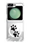 Case for Samsung Galaxy Z Flip 5 Compatible with MagSafe, Shockproof Phone Bumper Cover Paw
