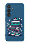 Protective Liquid Silicone Shockproof Case For Samsung Galaxy S24 Plus (Blue) - cassette man