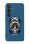 Protective Liquid Silicone Shockproof Case For Samsung Galaxy S24 Plus (Blue) - Native american