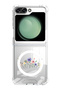 Case for Samsung Galaxy Z Flip 5 Compatible with MagSafe, Shockproof Bumper Case Flower & bees