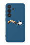 Protective Liquid Silicone Shockproof Case For Samsung Galaxy S24 Plus (Blue) - H& mouse pointer
