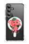 Case for Samsung Galaxy S24 Plus Compatible with MagSafe, Shockproof Bumper Cover pink elephant