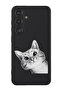 Protective Liquid Silicone Shockproof Case For Samsung Galaxy S24 Plus (Black) - Cat Peep
